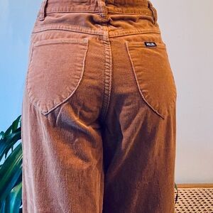 Rolla’s Eastcoast High Rise Flair Rust Wide-Leg Pants